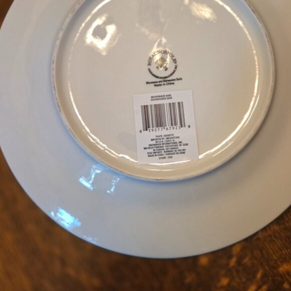 Lemon Print Dinner Plates by Royal Norfolk - Set of 2 - Picture 6 of 11